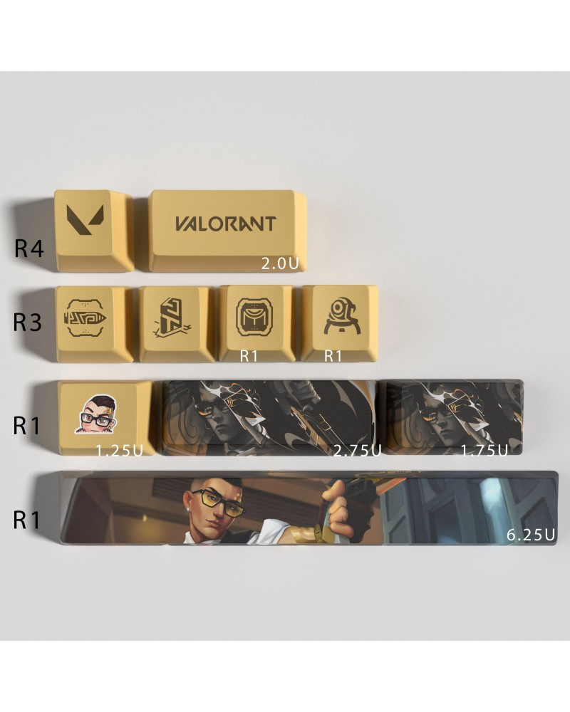 Valorant Chamber Custom Keycaps - Best Gift for Valorant Player - Gamer Keycap Series $9.39 Valorant Keycaps