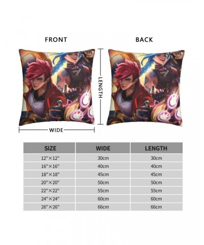 Jinx And VI Pillowcase Arcane $4.17 Home Décor