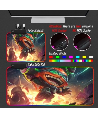 Ziggs Kayn Jinx Ekko Malphite Karma RGB Mouse Pad Collection $12.91 RGB Mouse Pads