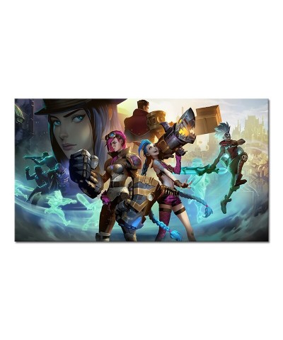 Arcane Jinx Jayce Ekko Vi Poster - Canvas Painting $7.94 Posters