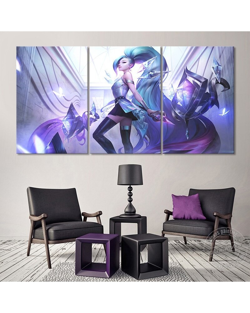 K/DA ALL OUT Seraphine Poster - Canvas Painting $15.16 Posters