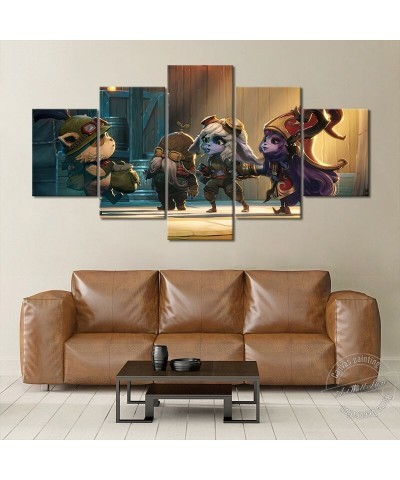 Yordles Kennen Tristana Teemo Corki Lulu Poster - Canvas Painting $11.85 Posters