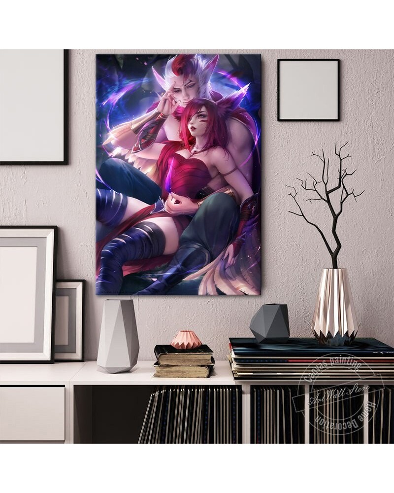 Xayah Rakan Poster - Canvas Painting $7.52 Posters