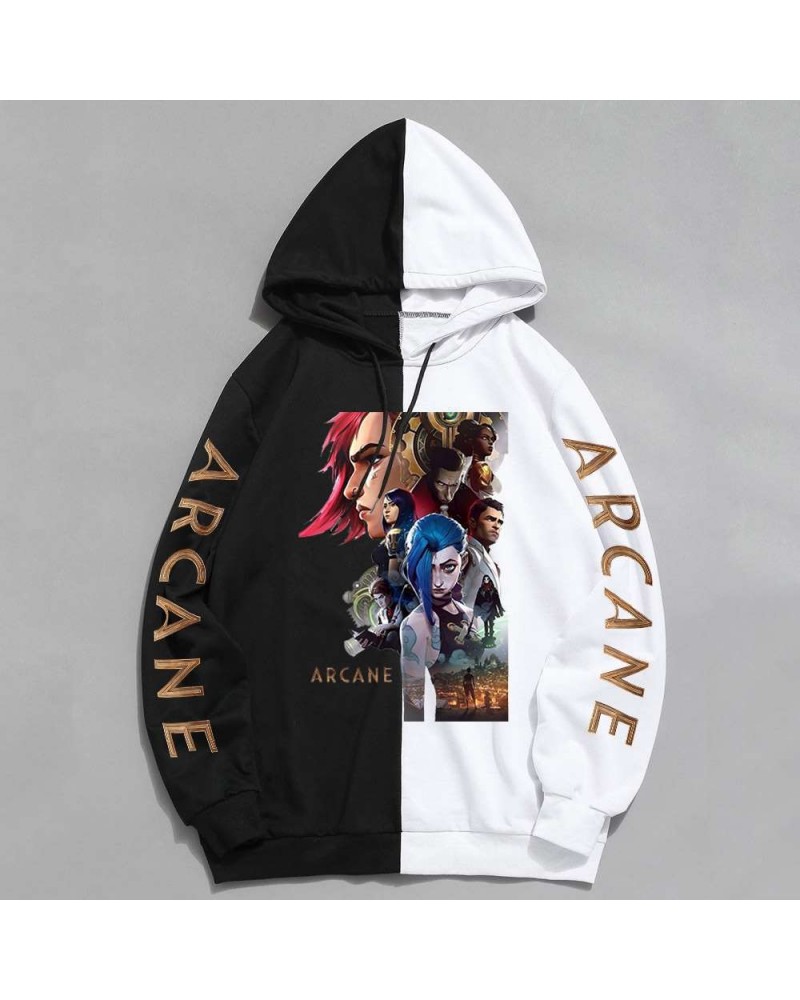 Arcane Jinx Autumn Hoodies Casual Long Sleeves $20.86 Hoodies & Jackets