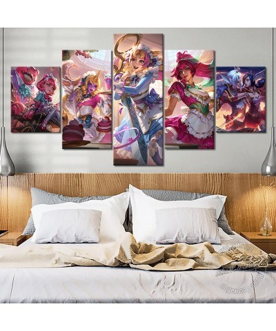 "Sweetheart" Sivir Soraka Xayah Rakan Annie Gwen Poster - Canvas Painting $11.13 Posters