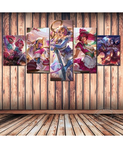 "Sweetheart" Sivir Soraka Xayah Rakan Annie Gwen Poster - Canvas Painting $11.13 Posters