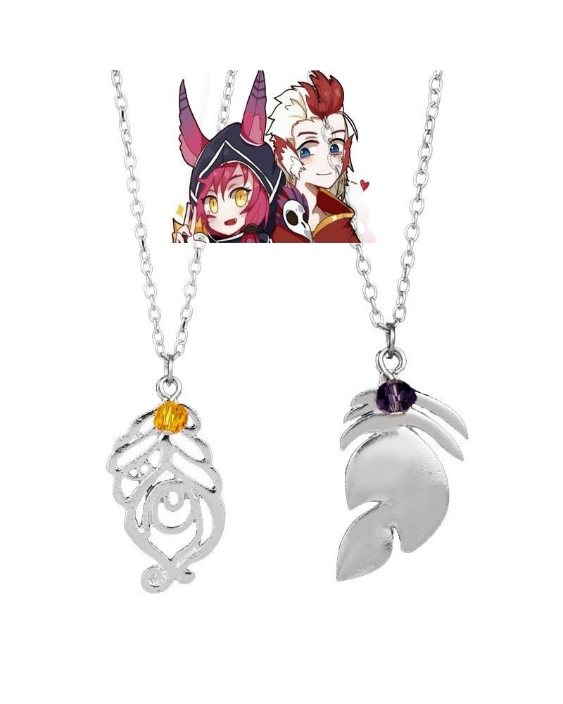 Kindred Eternal Hunters - Xayah and Rakan Couples Necklaces $6.71 Jewelry