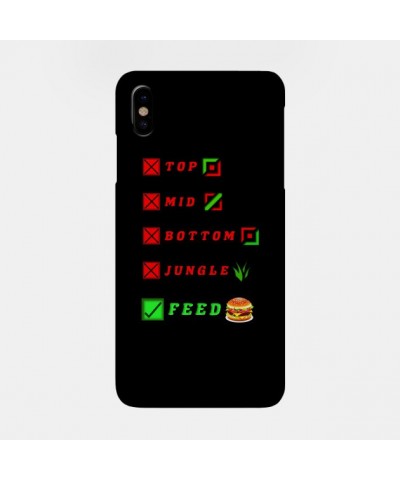 league of legends top mid bottom jungle feed lol funny design Case TP2209 $6.68 Phone Cases