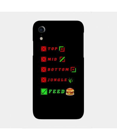 league of legends top mid bottom jungle feed lol funny design Case TP2209 $6.68 Phone Cases