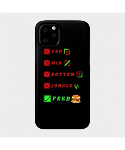 league of legends top mid bottom jungle feed lol funny design Case TP2209 $6.68 Phone Cases