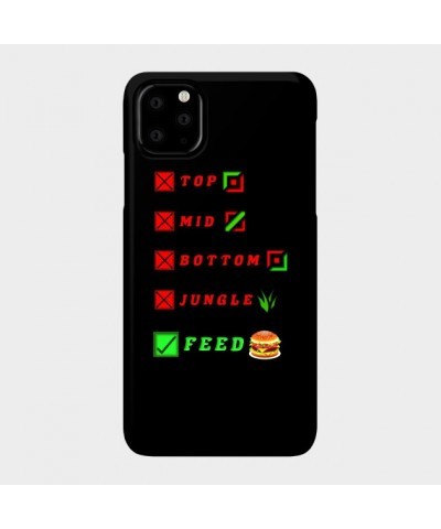 league of legends top mid bottom jungle feed lol funny design Case TP2209 $6.68 Phone Cases