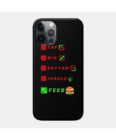 league of legends top mid bottom jungle feed lol funny design Case TP2209 $6.68 Phone Cases