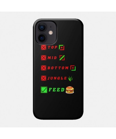 league of legends top mid bottom jungle feed lol funny design Case TP2209 $6.68 Phone Cases