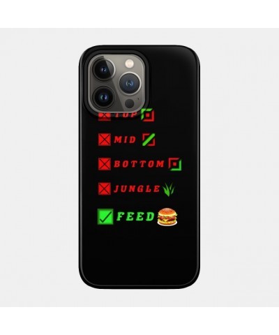 league of legends top mid bottom jungle feed lol funny design Case TP2209 $6.68 Phone Cases