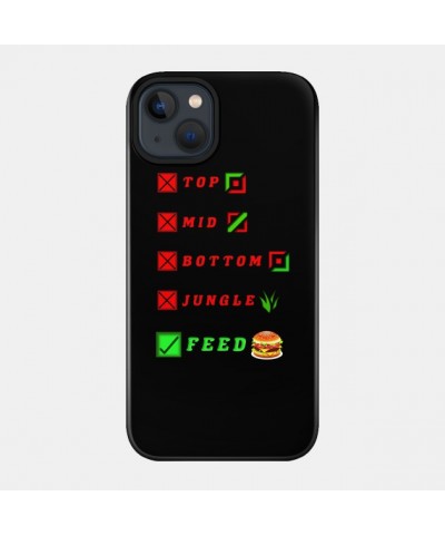 league of legends top mid bottom jungle feed lol funny design Case TP2209 $6.68 Phone Cases