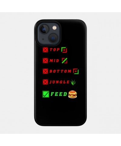 league of legends top mid bottom jungle feed lol funny design Case TP2209 $6.68 Phone Cases