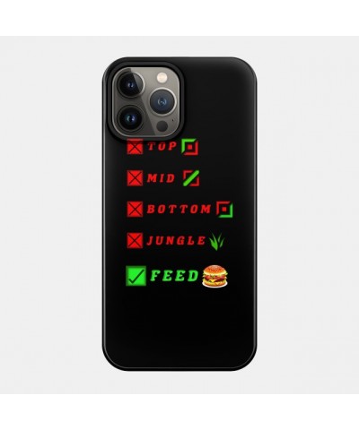 league of legends top mid bottom jungle feed lol funny design Case TP2209 $6.68 Phone Cases