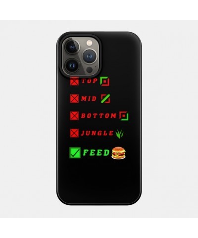 league of legends top mid bottom jungle feed lol funny design Case TP2209 $6.68 Phone Cases