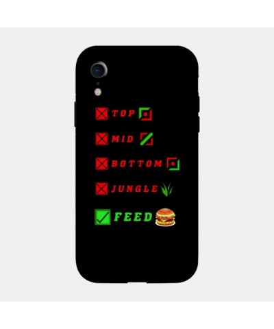 league of legends top mid bottom jungle feed lol funny design Case TP2209 $6.68 Phone Cases