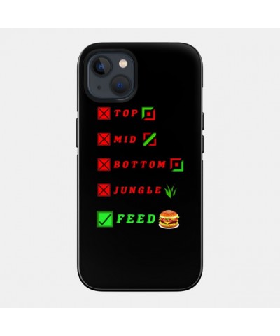 league of legends top mid bottom jungle feed lol funny design Case TP2209 $6.68 Phone Cases