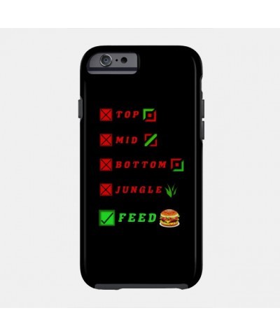 league of legends top mid bottom jungle feed lol funny design Case TP2209 $6.68 Phone Cases