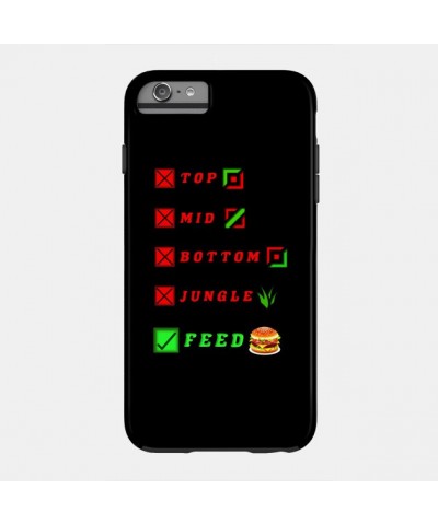 league of legends top mid bottom jungle feed lol funny design Case TP2209 $6.68 Phone Cases