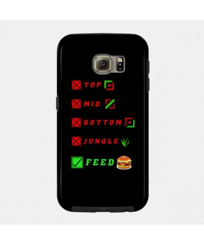 league of legends top mid bottom jungle feed lol funny design Case TP2209 $6.68 Phone Cases