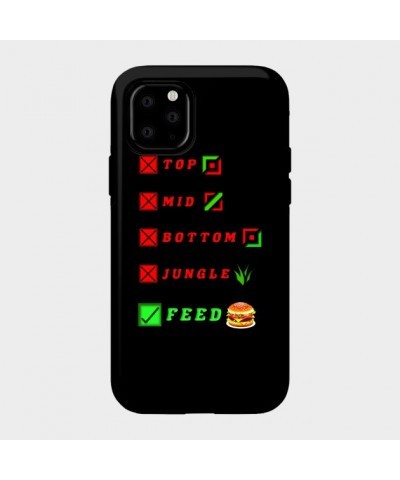 league of legends top mid bottom jungle feed lol funny design Case TP2209 $6.68 Phone Cases