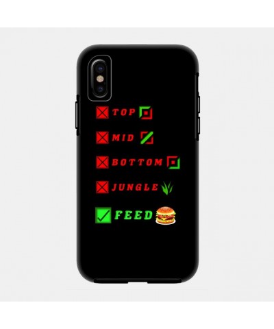 league of legends top mid bottom jungle feed lol funny design Case TP2209 $6.68 Phone Cases