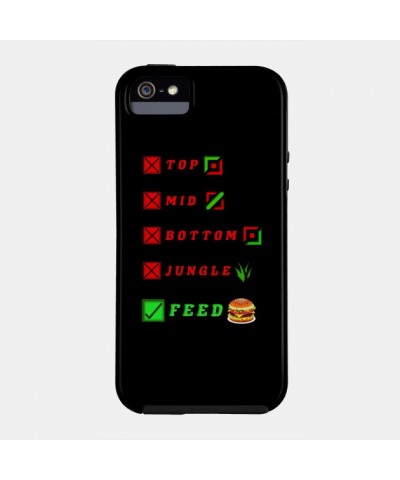 league of legends top mid bottom jungle feed lol funny design Case TP2209 $6.68 Phone Cases