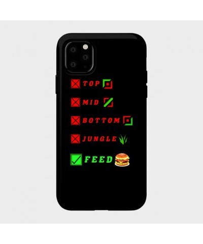 league of legends top mid bottom jungle feed lol funny design Case TP2209 $6.68 Phone Cases