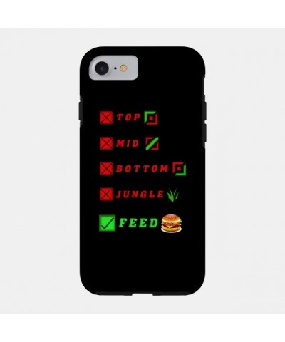 league of legends top mid bottom jungle feed lol funny design Case TP2209 $6.68 Phone Cases