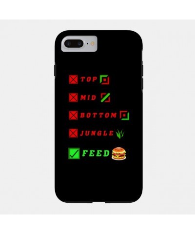 league of legends top mid bottom jungle feed lol funny design Case TP2209 $6.68 Phone Cases