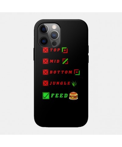 league of legends top mid bottom jungle feed lol funny design Case TP2209 $6.68 Phone Cases