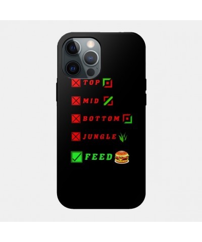 league of legends top mid bottom jungle feed lol funny design Case TP2209 $6.68 Phone Cases