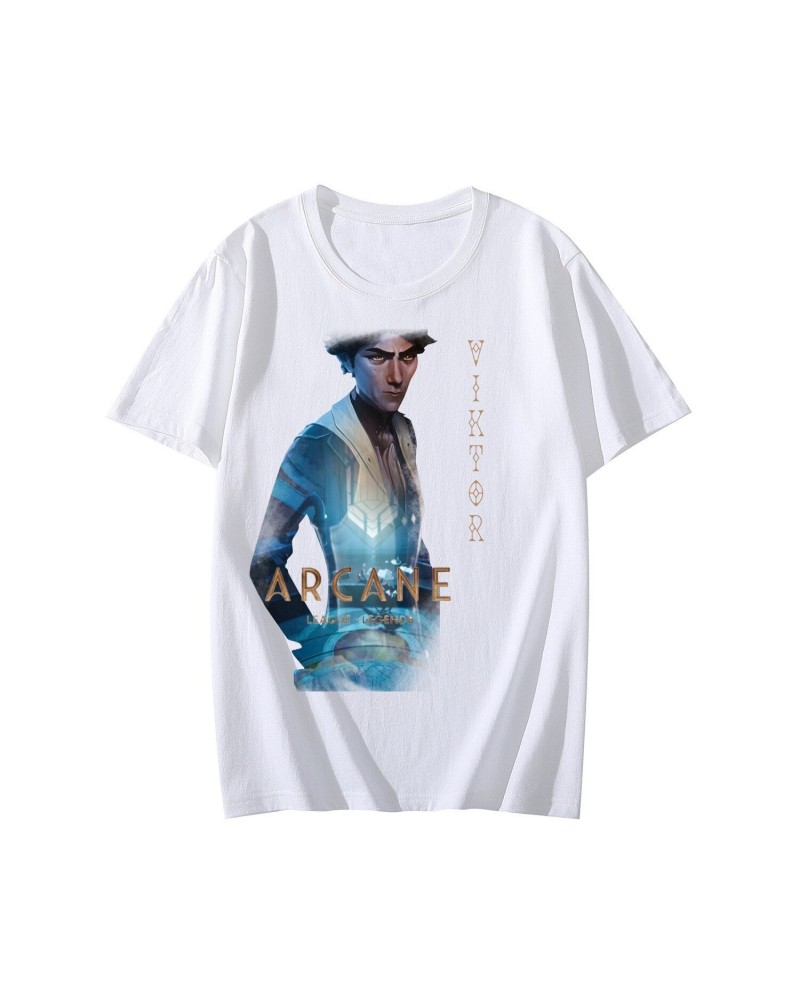 Arcane Collection League of Legends Streetwear Comfortable Oversized T Shirts $13.16 Tops