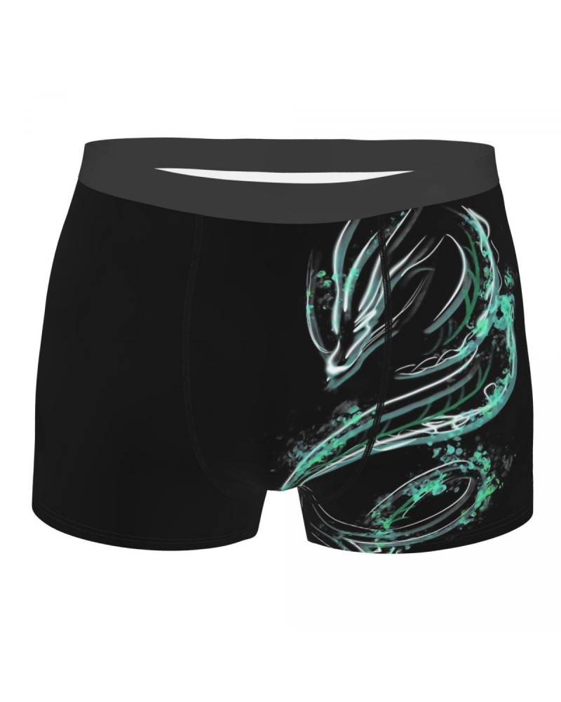 Green Akali Dragon Underwear Sexy Boxer Shorts $9.46 Bottoms