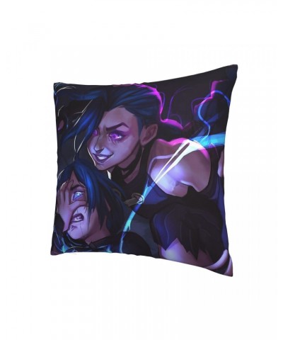 Jinx And Caitlyn Throw Pillow Case Arcane $4.87 Home Décor