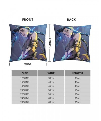 Jinx Cool Throw Pillow Case Arcane $4.87 Home Décor