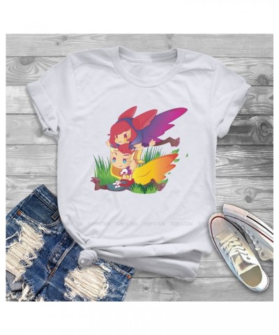 Rakan And Xayah Female T Shirts $9.27 Tops