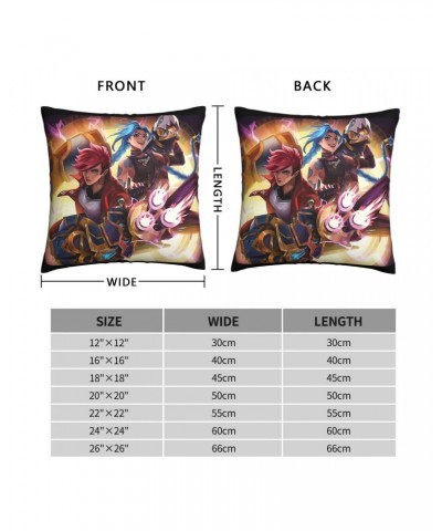 VI Jinx Throw Pillow Case Arcane $4.17 Home Décor