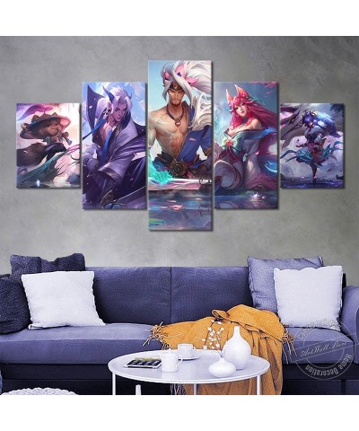 "New Spirit Blossom" Skins Yasuo Ahri Yone Teemo Kindred Poster - Canvas Painting $12.54 Posters