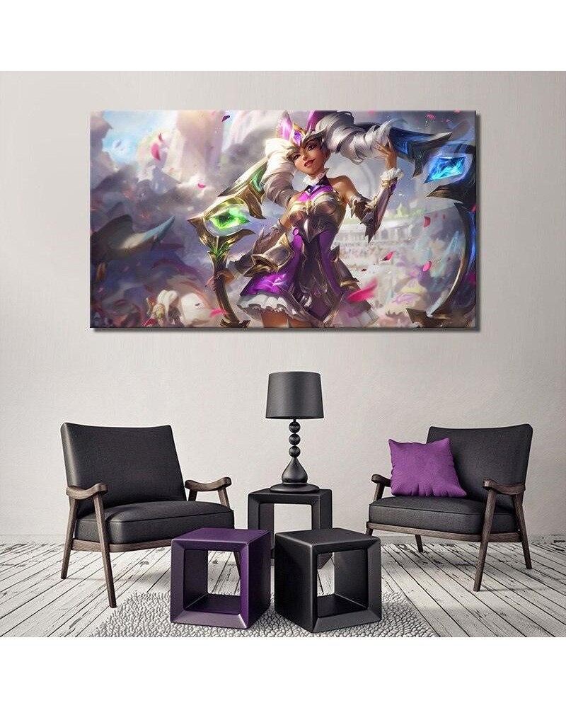 "Battle Queen" Qiyana Katarina Janna Diana Rell Poster - Canvas Painting $8.24 Posters