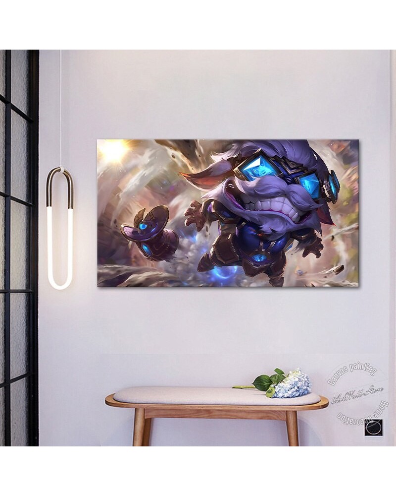 Ziggs "The Hexplosives" Poster - Canvas Painting $10.03 Posters