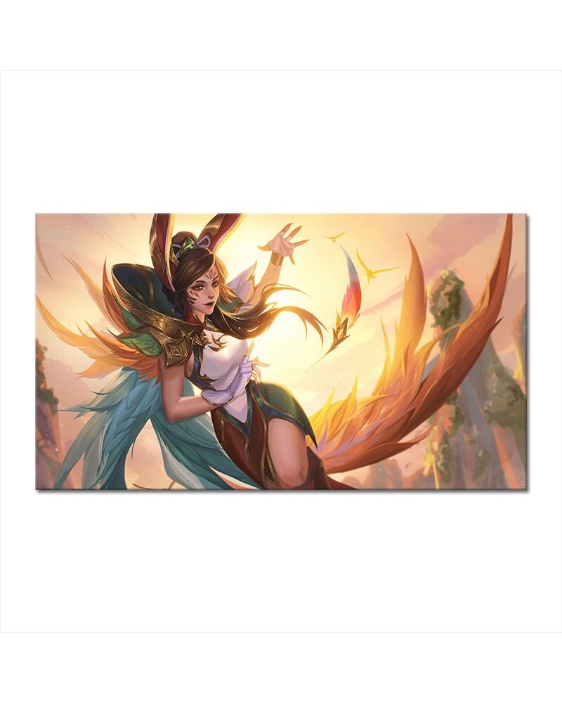 "Rave Phoenix" Xayah Poster - Canvas Painting $7.11 Posters