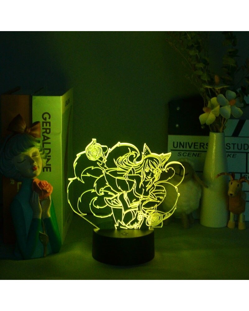 The Nine Tailed Fox Ahri Figure 3D Led Nightlight $11.66 3D Led Nightlight Figures