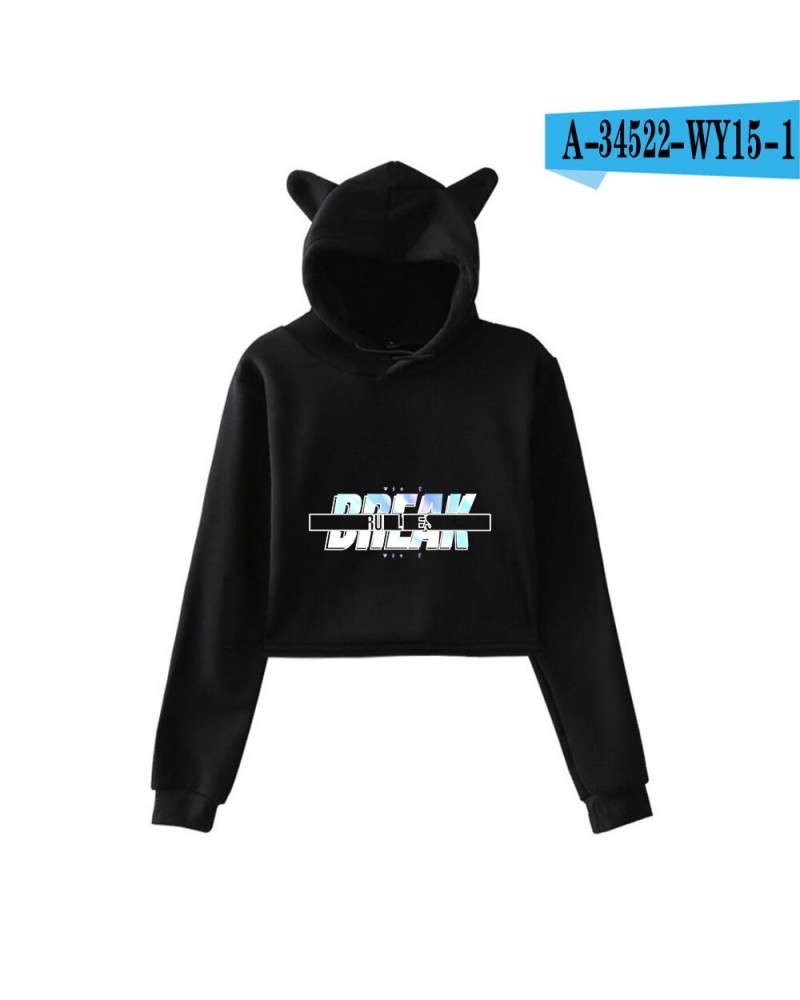 K/DA The Baddest Cat Ear Crop Hoodies Collection $17.02 Hoodies & Jackets