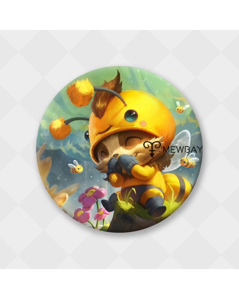 League of Legends Badge Cute Bee Teemo Yuumi Ziggs Heimerdinger Nunu Orianna Brooch $4.01 Pin & Brooch