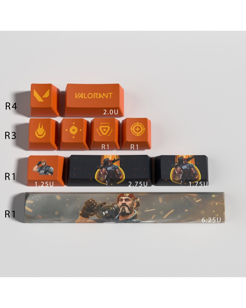 Valorant Brimstone Custom Keycaps - Best Gift for Valorant Player - Gamer Keycap Series $8.93 Valorant Keycaps