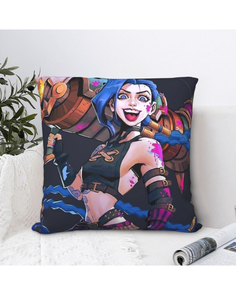 Jinx Warrior Throw Pillow Case Arcane $6.39 Home Décor